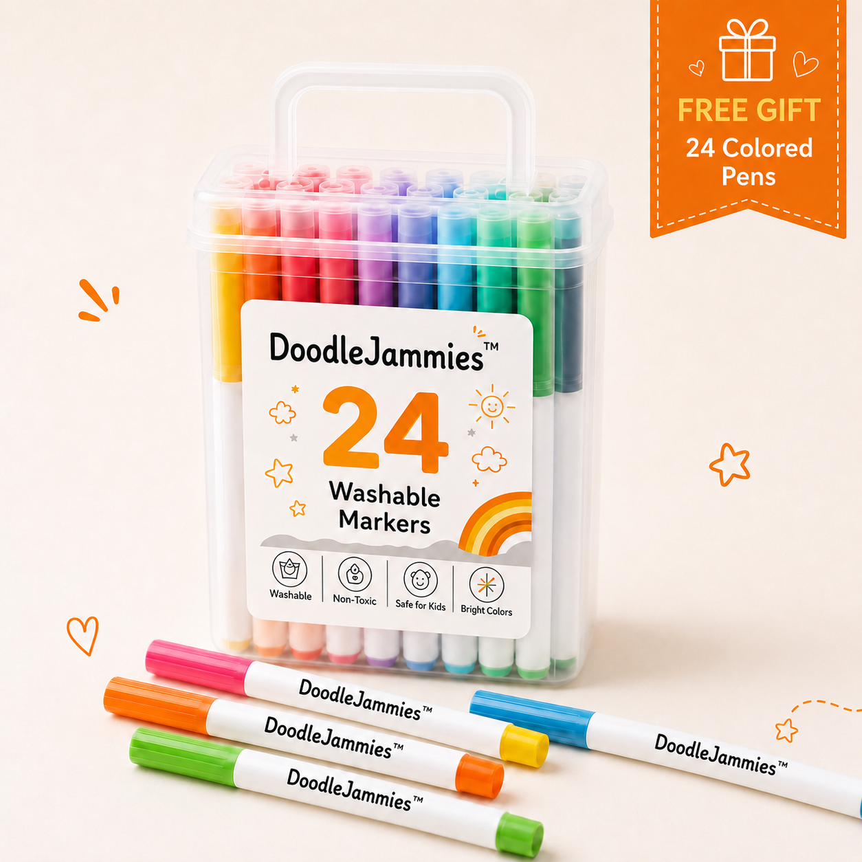 DoodleJammies™ Washable Markers Pack