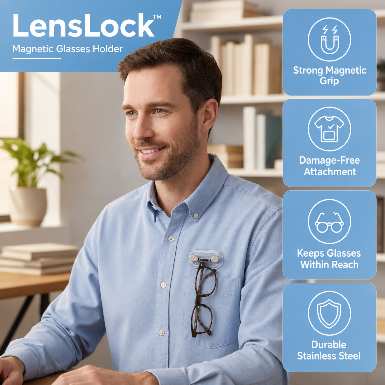 LensLock™ — Magnetic Holder