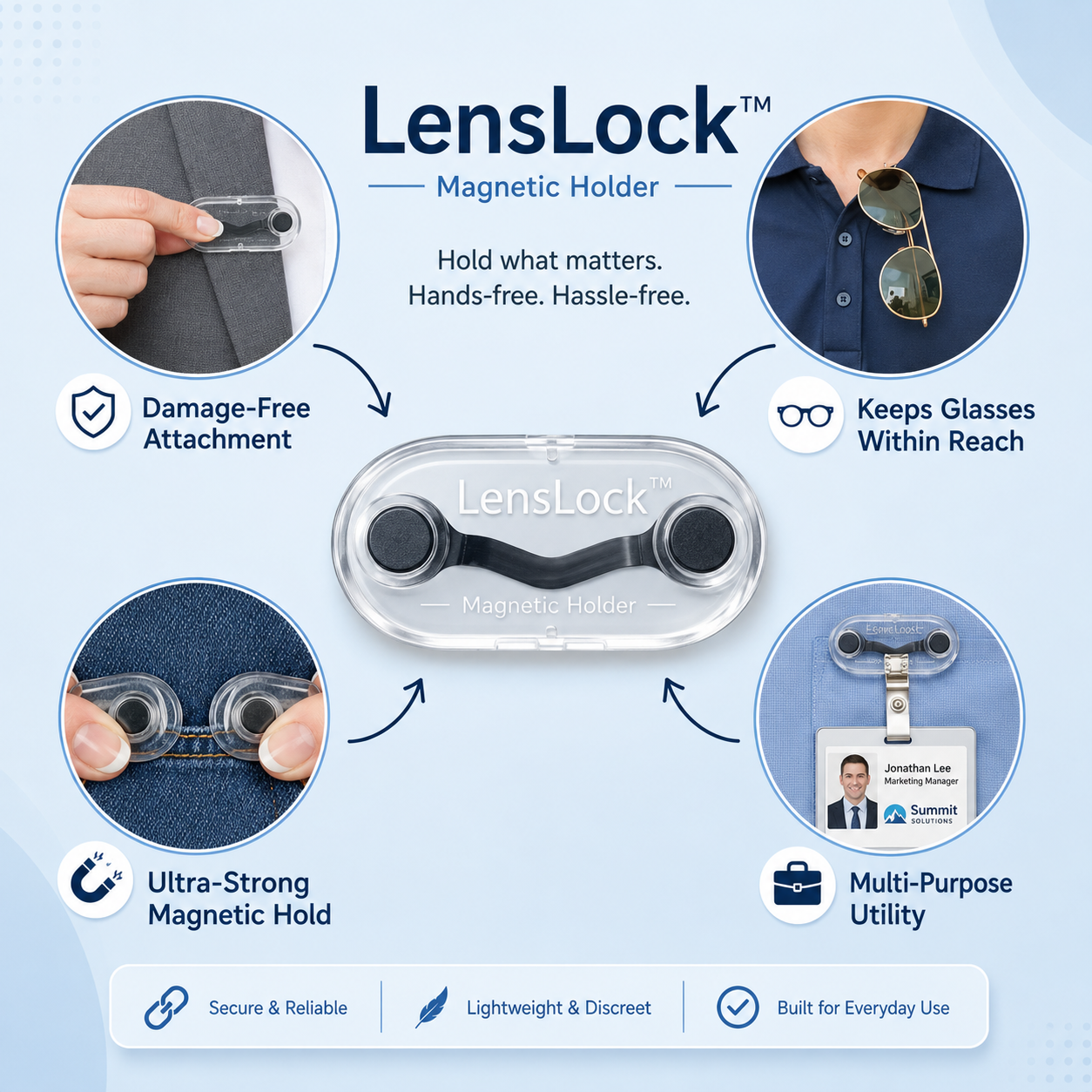 LensLock™ — Magnetic Holder