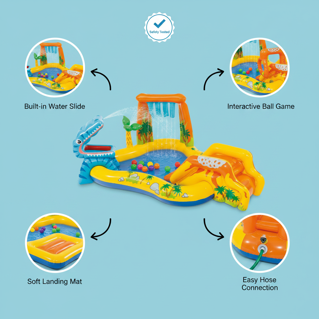 Inflatable Dinosaur Water Park