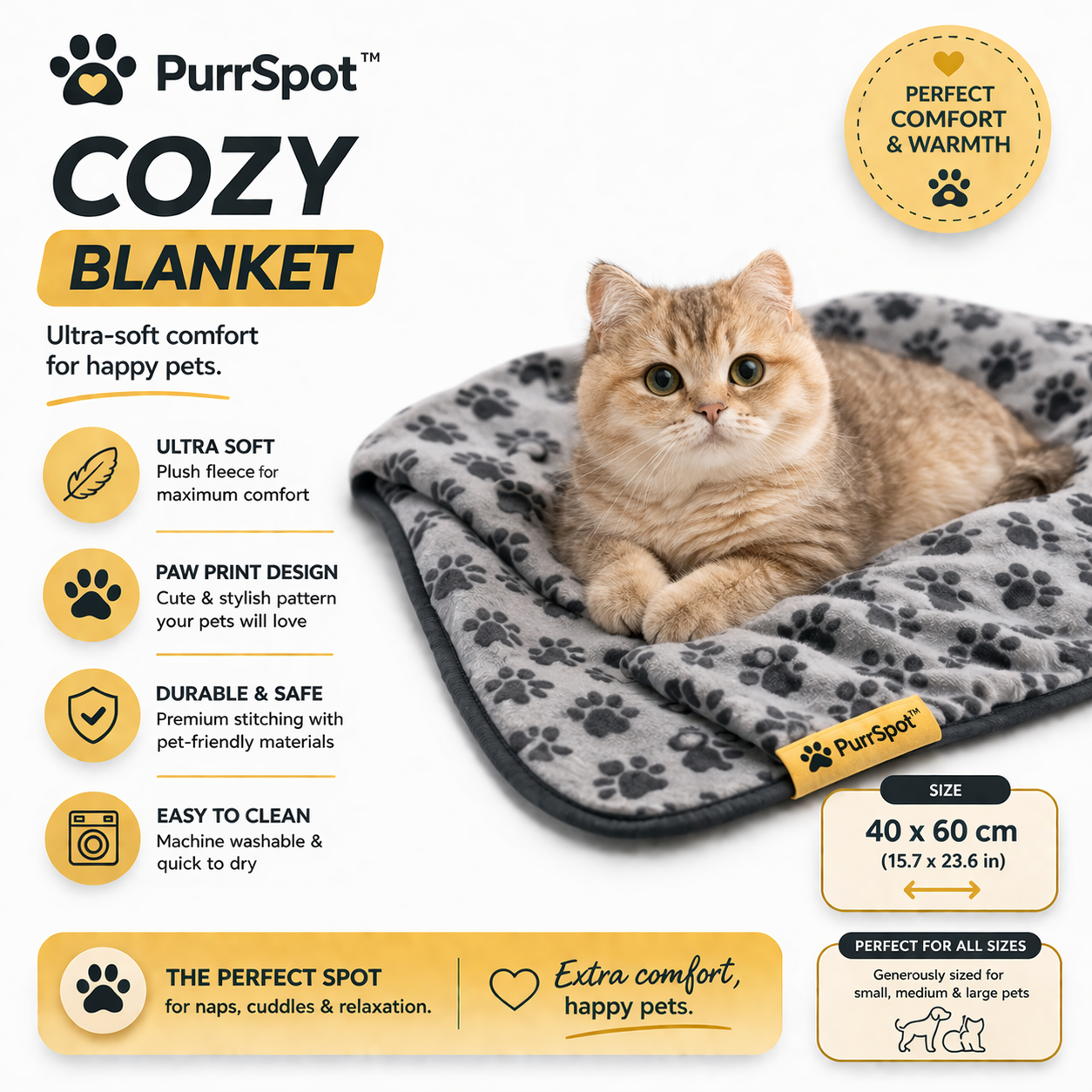 PurrSpot™ Cozy Blanket