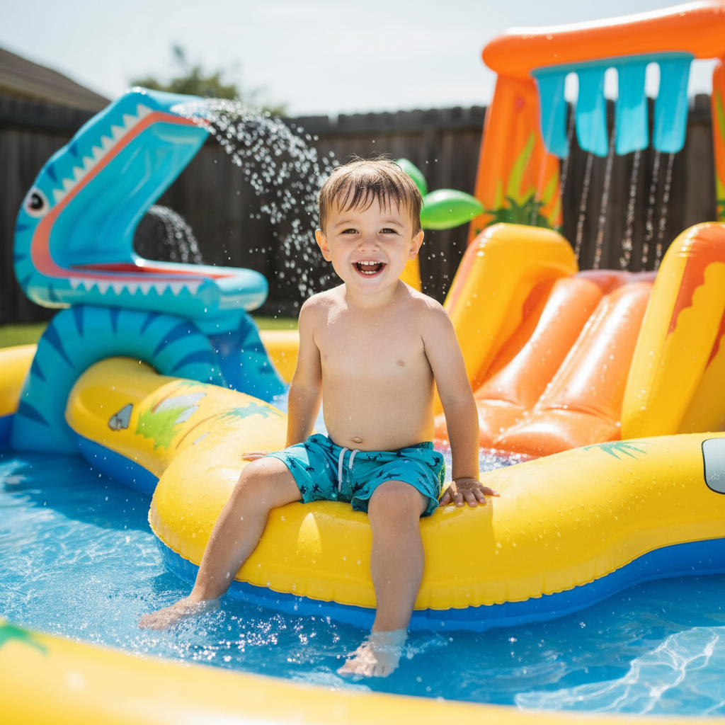 Inflatable Dinosaur Water Park