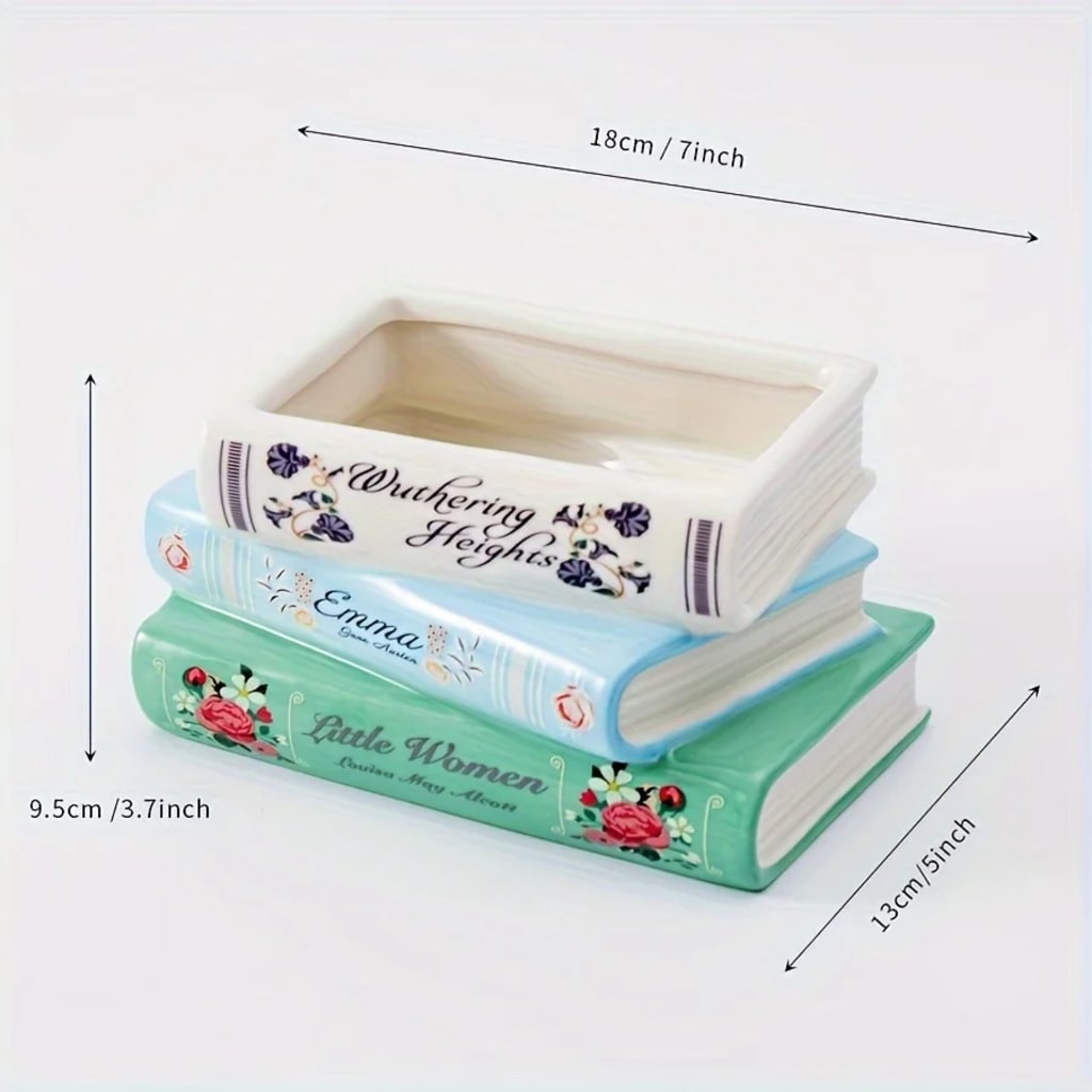 Stacked Books Planter