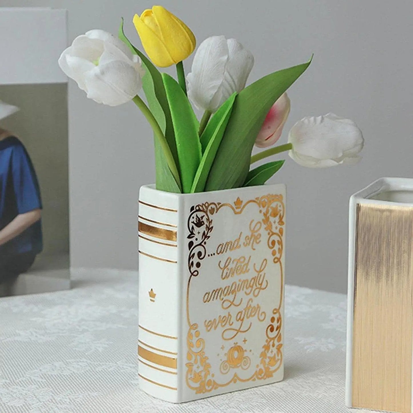 Stacked Books Planter