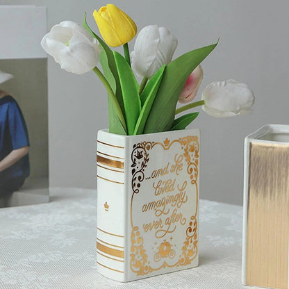 Stacked Books Planter
