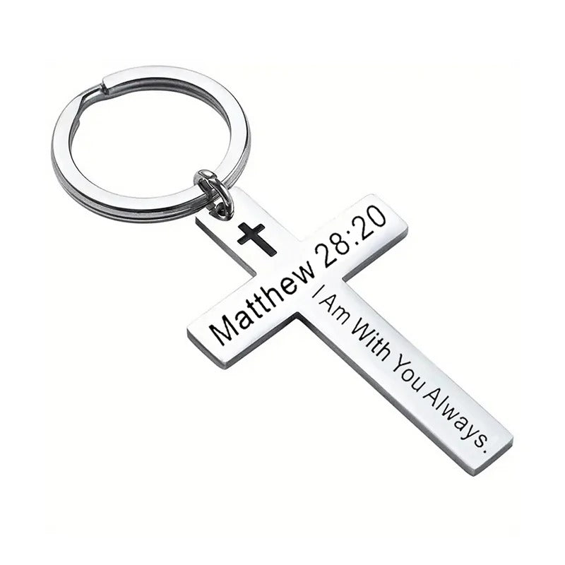 Faith Cross Keychain
